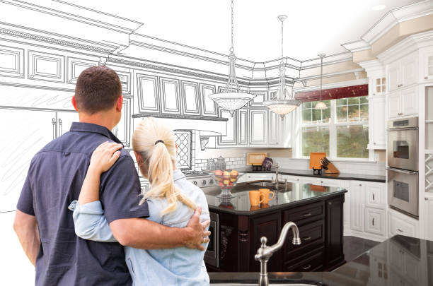 Custom kitchen cabinets installed in a Ravensdale home